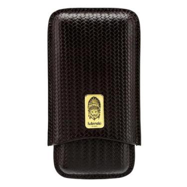 Imagem de Mini Porta-cigarros Portátil De Couro Real Com Relevo De Crocodilo, Po