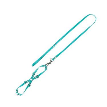 Imagem de Conjunto Guia Seda Com Peitoral Ajustav P 10mm - Furacão Pet
