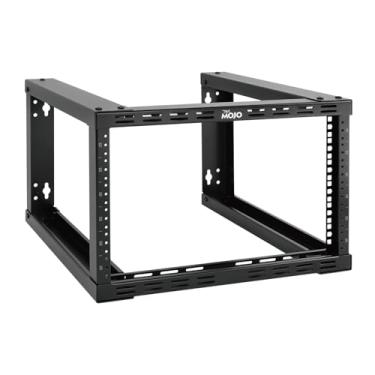 Imagem de Tecmojo Rack de rede fixo 6U com 40 cm de profundidade para dados do servidor/AV/TI/comunicação/equipamentos de computador/painel de patch resistente