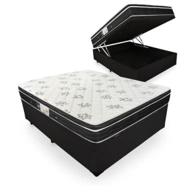 Imagem de Cama Box Baú com Colchão de Molas Ortobom Physical Nanolastic Casal 13