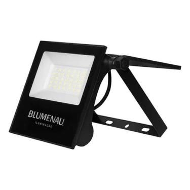Imagem de Refletor LED Solar 30W play Alumínio Bivolt IP65 6500K PT - Blumenau