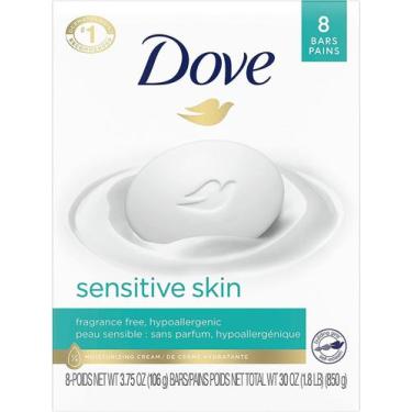 Imagem de Sabonete Dove Sensitive Skin Beauty Bar sem perfume 113 g x8