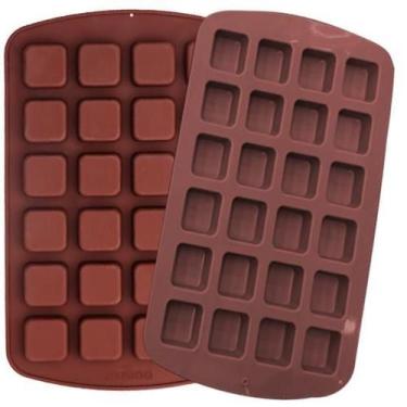 Imagem de Forma 24 Cavidade Quadrada Mini Brownie Em Silicone - Udlandia