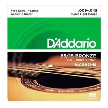 Imagem de Encordoamento Violão Cordas 009 Aço Ez890-b 009 Daddario - D'ADDARIO