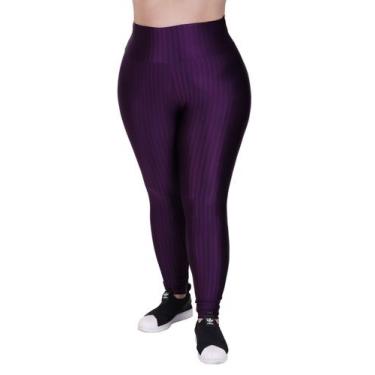 Imagem de Calça Plus Size de Academia Moda Fitness Feminina Legging 3D Cintura A