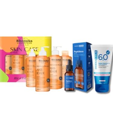 Imagem de Skincare Vitamina C Anti Idade + Sérum Peptídeos + Protetor Solar FPS60