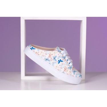 Imagem de Tenis Feminino Mule com Cadarço Abertura Traseira no Calcanhar Estilo 