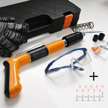 Imagem de Mini Pistola De Fixação De Pregos Pino Caixa De Plástico - Globalcompr