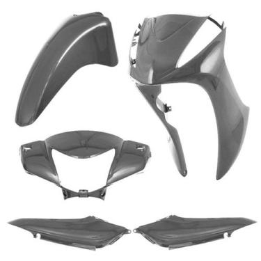Imagem de Kit Carenagem 4 Peças Cromo Forte Moto Honda Biz 125 2011 2012 2013 Su