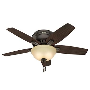 Imagem de Hunter Fan Company, 51081, Ventilador de teto Newsome Premier Bronze Newsome Premier com kit de luz LED e corrente de puxar