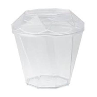Imagem de Copo Pic Cristal Diamante Com Tampa 180ml Com 10 Plastilânia