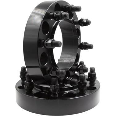 Imagem de Wheel Accessories Parts Espaçadores de roda centrados em cubo de aço, 2 peças, 8 em 170 mm, 1,5 de espessura, 14 mm, rosca 1,5, parafuso prisioneiro M124,9, cubo para Ford F250 F350 Super Duty 2003+, roda traseira única | Roda dianteira traseira dupla 03-05
