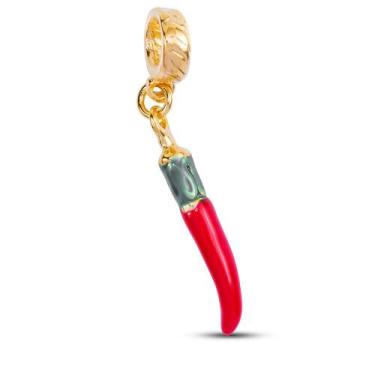 Imagem de Berloque Pingente Pimenta Ouro Pandora ou Vivara - Moda Do Chef