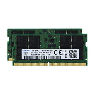 Imagem de Sam Original 64GB (2x32GB) DDR5 4800MHz PC5-38400 SODIMM 2Rx8 CL40 1.1v Memória RAM Módulo Notebook Atualização M425R4GA3BB0-CQK Adamanta