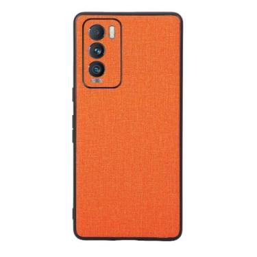 Imagem de Capas Compatível com OPPO Realme GT Explorer Master,Design de padrão de tela,Pproteção completa de 360°,Pplástico macio,Proteção contra queda-Orange