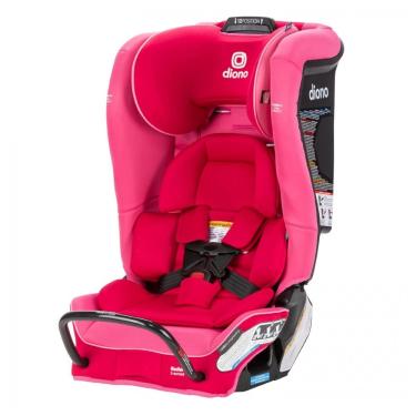 Imagem de Cadeirinha de Carro Conversível Diono Radian 3RXT SafePlus 4 em 1, Proteção Avançada e Conforto, Rosa Algodão Doce