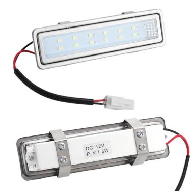 Imagem de GUGUMO Lâmpadas de exaustor com soquete EL macho, luz LED de 120 mm para fogão de cozinha 1,5 W, lâmpada de ventilação de fumaça retangular de 1,5 W, lâmpada LED de 20 W, substituição de luz de