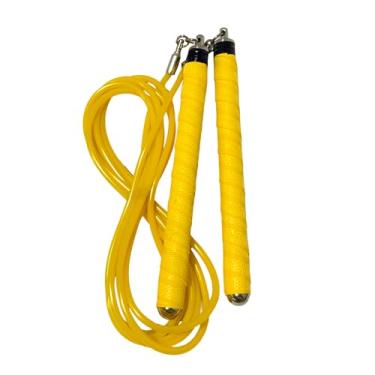 Imagem de Corda de pular Buddy Lee Ninja Warrior – Amarela – Corda de velocidade ajustável para fitness, HIIT, CrossFit e Boxe – Livre de emaranhados com rolamentos de esferas de precisão – Alças duráveis