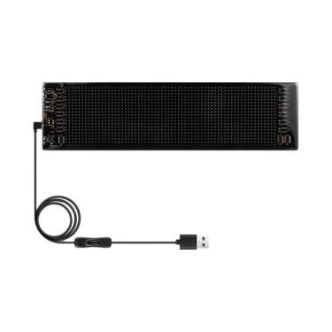 Imagem de Painel De Pixels De Matriz LED RGB Flexível USB 5V Sinal De Carro Cont