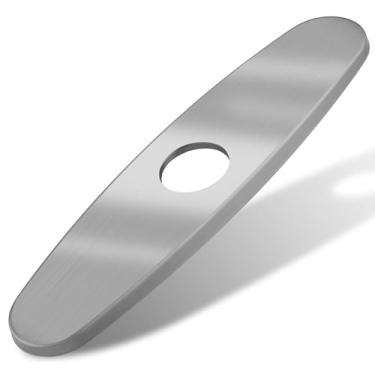 Imagem de Tampa do orifício da torneira da pia da cozinha, escudo de placa de deck para torneira de cozinha - tampa de furo de pia de 25 polegadas, placas de cobertura de encanamento, placa de deck de 25 cm