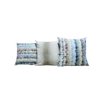 Imagem de kit Capas para Almofadas 40 x 40 Estampadas Conjunto 3 Peças - Nallu D