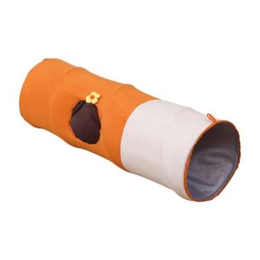Imagem de FashionCha Túnel Reto para Gatos, Brinquedo Interativo, Enfeite Que Economiza Espaço, Linda Cama Dobrável para Gatos para Treinamento Doméstico, Pequeno