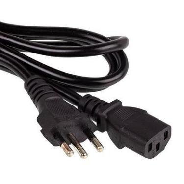 Imagem de Cabo De Força Energia Tripolar PC/impressora/monitor