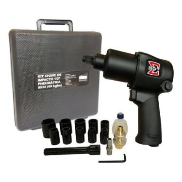 Imagem de Kit Chave De Impacto Pneumática 1/2 Pol 69kgf 7000rpm - SIGMA