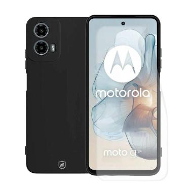 Imagem de Kit Capa Silicon Veloz e Película Hydrogel HD para Motorola Moto G24 - Gshield