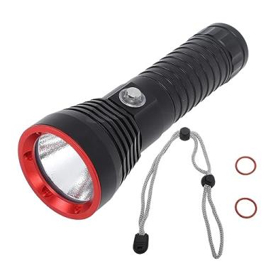 Imagem de Profissional LED Dive Torch 2000LM Super brilhante IPX8 impermeável lanterna subaquática para mergulho Snorkeling liga de alumínio 15.7cm