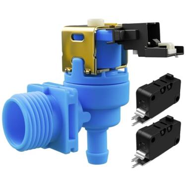 Imagem de Válvula de entrada da máquina de lavar louça e componente de interruptor flutuante conjunto adequado para Wtchen Aid Kenmore Amana Maytag Jenn-Air substituição de lava-louças W10327249 W10195047