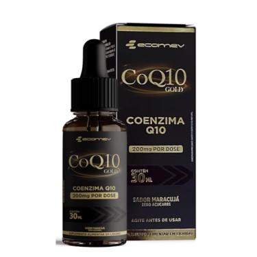 Imagem de Coenzima Q10 200mg + Vitamina E - Gotas Sublingual Vegana 30Ml Sabor Maracujá - Ecomev (1 Unidade)
