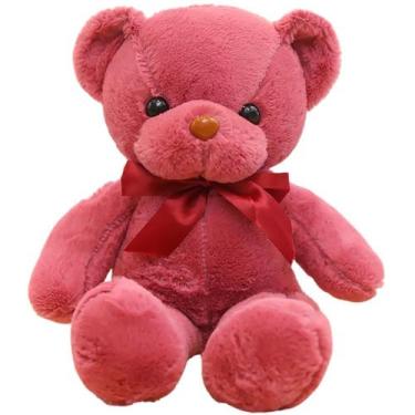 Imagem de Ursinho de pelúcia BIUBIULOVE 34 cm vermelho para crianças