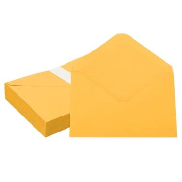 Imagem de PATIKIL Envelopes de convite de 15 x 10 cm, 50 unidades, envelopes para cartões comemorativos A6, envelopes com aba em V, capas de cartão para correspondência, casamento, aniversário, formatura