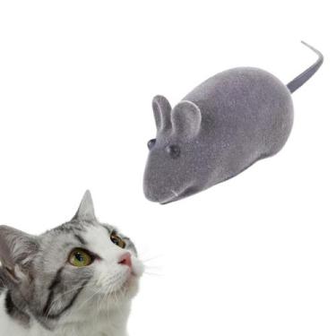 Imagem de Brinquedo Gato Ratinho Rato Real Mouse com Apito Pet - The Pet's Brasi