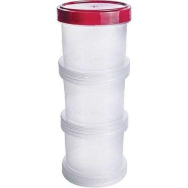 Imagem de Conjunto Organizador De Plástico Empilhável 3 - Plasutil