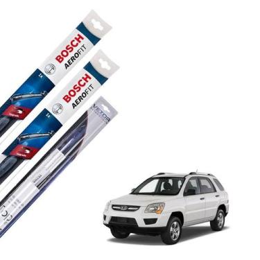 Imagem de Kit Limpador Parabrisa Kia Sportage 2006 2007 2008 2009 10 - Bosch