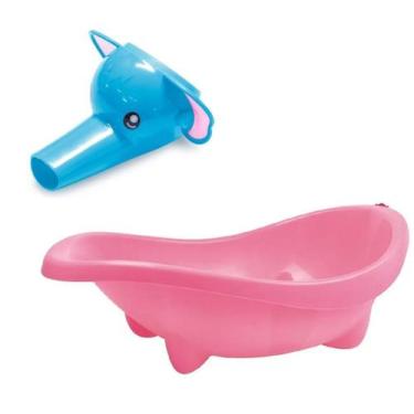 Imagem de Kit Banheira Laguna E Extensor De Jato De Água - Rosa - Peg-perego