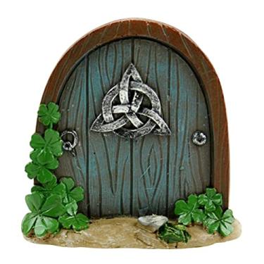 Imagem de TOPINCN Porta de Fada Em Miniatura Porta de Fada de Madeira para árvores Decoração Ao Ar Livre Mini Acessórios de Jardim Com Design de Janela Oca para Decoração de Parede da Sala de (#4)