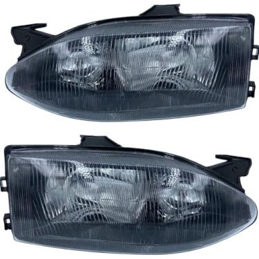 Imagem de Par Farol Palio Siena G1 Mascara Negra 96 a 00 Foco Duplo Acrilico