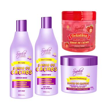 Imagem de Kit Gelatina Capilar e Sonho de Cachos Sophie Cosmetic