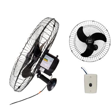 Imagem de Ventilador de Parede Vent New 60cm Bivolt 200w Gr Aço Preto
