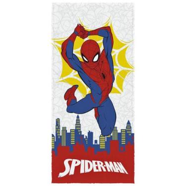 Imagem de Toalha de Banho Infantil Felpuda Spider-Man Marvel Lepper  Conforto e 