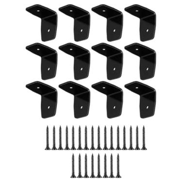 Imagem de XLWLLNJ 12 Suportes de Canto Feitos de aço Galvanizado para Vigas, Braçadeiras de Vigas, Suportes para Ripas de Madeira E Vigas de Telhado, 1.5x1.97in