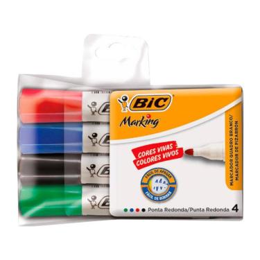 Imagem de Pincel para quadro branco Marking com 4 cores 891683 Bic