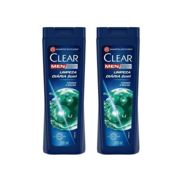 Imagem de Shampoo Clear 200Ml Dual Effect 2 Em 1 Limp Diaria-Kit C/2Un