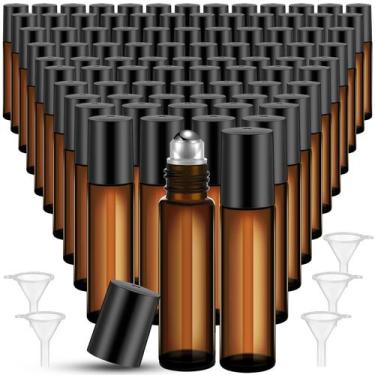 Imagem de Frascos de rolo de óleo essencial Sumind 150 unidades de vidro âmbar d