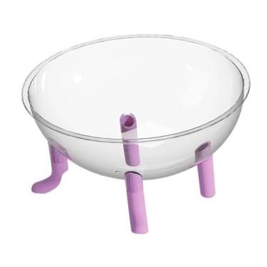 Imagem de Generic Cama para gatos Space Capsule, para dormir, centro de atividades resistente, suprimentos para animais de estimação, cúpula de acrílico, tigela, Roxo