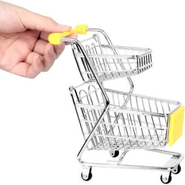 Imagem de Mini carrinho de compras, mini carrinho de compras de supermercado, br