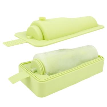 Imagem de Molde de gelo cilíndrico oco de silicone para copo Stanley de 1,134 g – Bandejas de cubos de gelo de derretimento lento com tampa e caixa para freezer, suco, uísque, coquetel, lavável na lava-louças